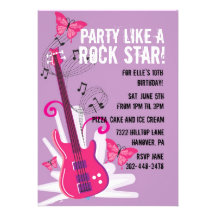 Invitación de la fiesta de cumpleaños del estrella