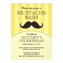 Invitación de la fiesta de cumpleaños del golpe de