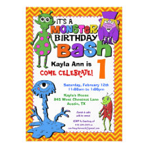 Invitación de la fiesta de cumpleaños del golpe de