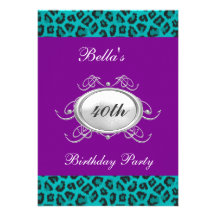 Invitación de la fiesta de cumpleaños del leopardo