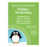 Invitación de la fiesta de cumpleaños del pingüino