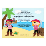 Invitación de la fiesta de cumpleaños del pirata d