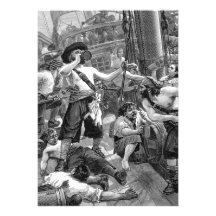 Invitación de la fiesta de cumpleaños del pirata d