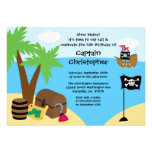 Invitación de la fiesta de cumpleaños del pirata d
