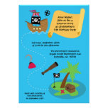 Invitación de la fiesta de cumpleaños del pirata d