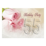 Invitación de la fiesta de cumpleaños por 55 años
