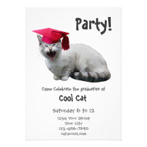 Invitación de la fiesta de graduación de la ardill