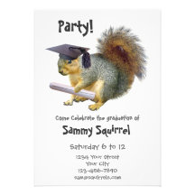 Invitación de la fiesta de graduación de la ardill
