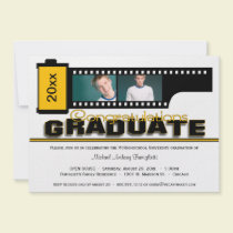 Invitación de la fiesta de graduación de la tira d invitaciones