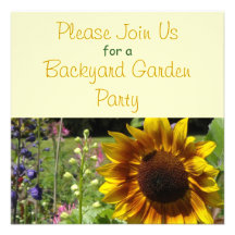 Invitación de la fiesta de jardín