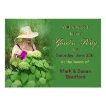 Invitación de la fiesta de jardín - Hydrangeas
