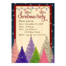 Invitación de la fiesta de Navidad