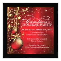 Invitación de la fiesta de Navidad