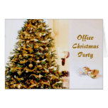Invitación de la fiesta de Navidad de la oficina Felicitación