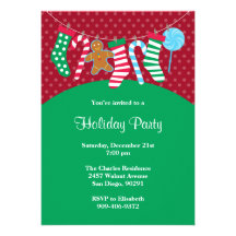 Invitación de la fiesta de Navidad del día de fies