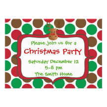 Invitación de la fiesta de Navidad del reno - gall