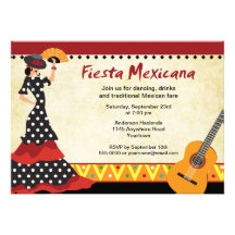 Invitación de la fiesta del bailarín del flamenco