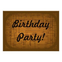 Invitación de la fiesta del cumpleaños del adulto