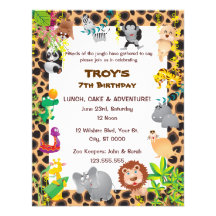 Invitación de la fiesta del cumpleaños del niño af