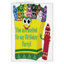Invitación de la fiesta del cumpleaños del niño de felicitaciones