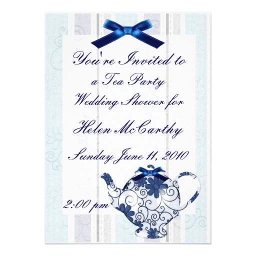 Invitación de la fiesta del té