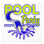 Invitación de la fiesta en la piscina