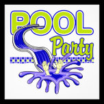 Invitación de la fiesta en la piscina invitaciones