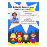 Invitación de la foto de la fiesta de cumpleaños d