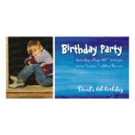 Invitación de la foto de la fiesta del cumpleaños  tarjeta fotografica personalizada