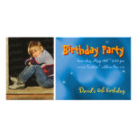 Invitación de la foto de la fiesta del cumpleaños  tarjetas fotograficas personalizadas