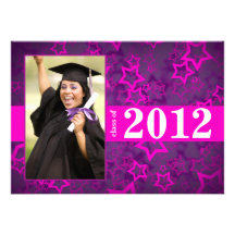 Invitación de la graduación de 2012 estrellas