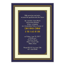 Invitación de la graduación de la marina de guerra