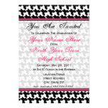 Invitación de la graduación de la moda de Houndsto
