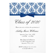 Invitación de la graduación del arco del damasco d