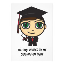 Invitación de la graduación del carácter de la gra