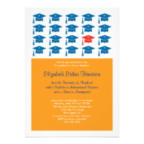 Invitación de la graduación del casquillo invitaciones