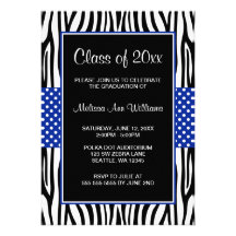 Invitación de la graduación del lunar del azul rea