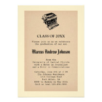 Invitación de la graduación del periodismo del vin invitaciones