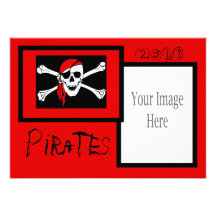 Invitación de la graduación del pirata