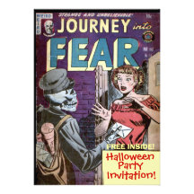 Invitación de la historieta de Halloween