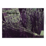 invitación de la lavanda tarjeta