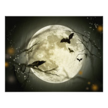 Invitación de la Luna Llena de Halloween
