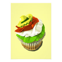 Invitación de la magdalena de Cinco de Mayo