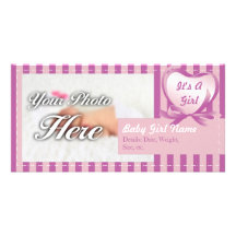Invitación de la niña tarjetas fotograficas 