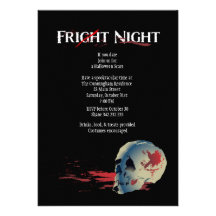 Invitación de la noche del susto de Halloween