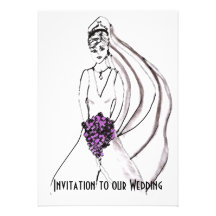 Invitación de la novia del boda