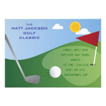 Invitación de la obra clásica del golf