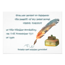 Invitación de la pluma de la pluma