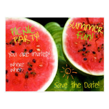 Invitación de la postal de la comida campestre
