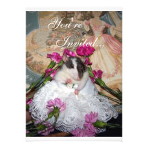Invitación de la rata de Trudy de la novia